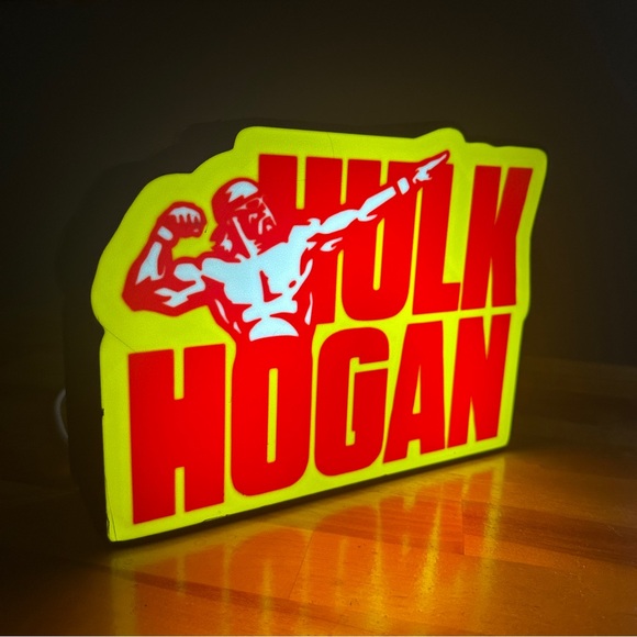 Hulk Hogan LED Light Sign - Picture 1 of 4